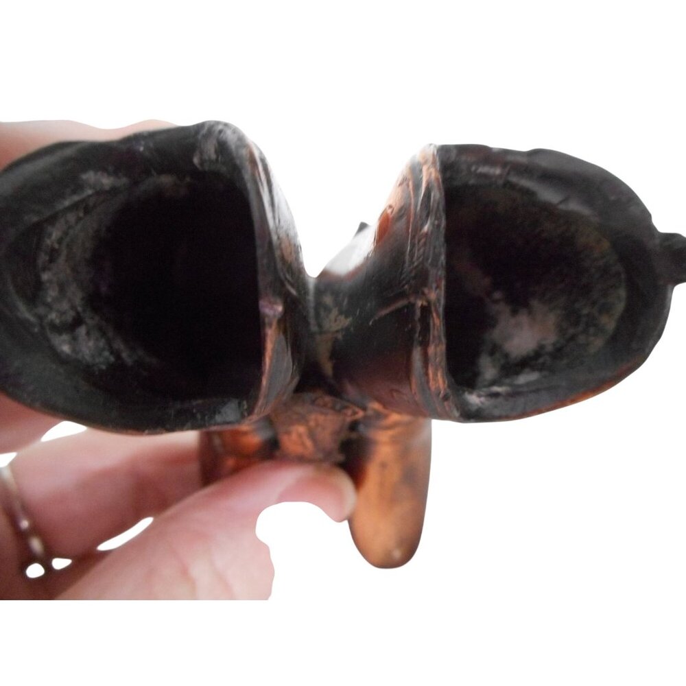 Vtg Metal Copper color Cowboy boots Figurine shelf sitter Niagra Falls Souvenir - Picture 7 of 7